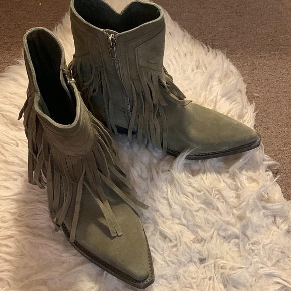 Free People Lawless Fringe Western Boots - Picture 7 of 15